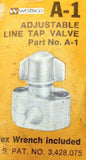 Watsco A-1 Adjustable Line Tap Valve For 1/4"-5/16"-3/8" O.D. Tube