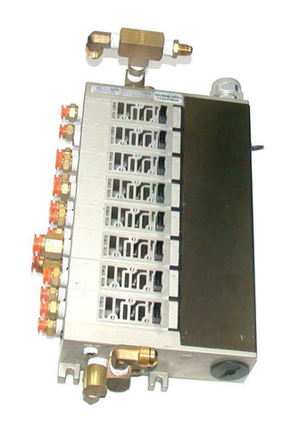 SMC   NVV5FS2-01T1-00   8-SLOT SOLENOID VALVE MANIFOLD 1'4 NPT