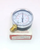 New Winters  1953  Bottom Mount Pressure Gauge 1/4 NPT 0-30 PSI 2" Face