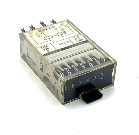 Sodeco RG266 6-Digit Counter 24 Volts 82 Ohms