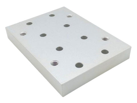 80/20 2147 15 Series Anodized Aluminum Heavy Duty Flange Mount Caster Base Plate