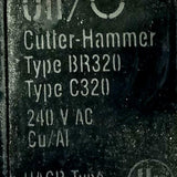 Cutler-Hammer BR320 3 Pole Circuit Breaker 20A 240V Plug-On Mount