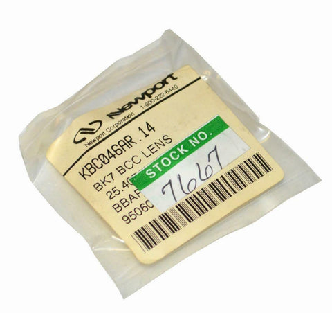 New Newport KBC046AR.14 N-BK7 Bi-Concave Lens 25.4 MM Diameter (2 Available)