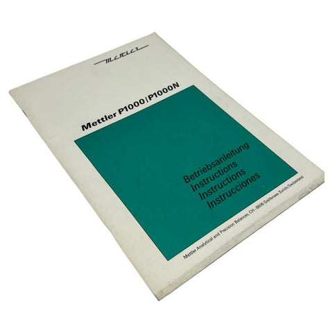 Mettler P1000/P1000N Instruction Manual