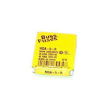 New Box of 5 Cooper Bussman  MDA-5-R  Fuses 5 Amp 125 VAC