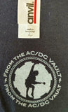 Anvil Men's AC/DC Bell 1981 Tour Song List Navy Short Sleeve Shirt Size Large