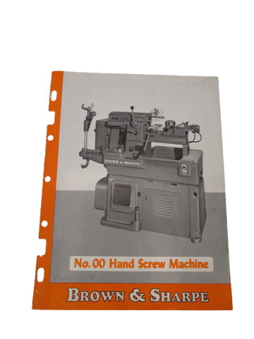 Brown & Sharpe - Hand Screw Machine Manual No.00