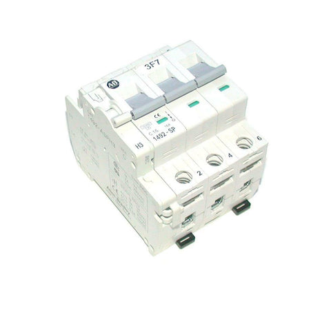 ALLEN BRADLEY  1492-SP3C160  3-POLE CIRCUIT BREAKER W/AUXILIARY CONTACT MODULE
