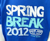 Anvil Men's Ron Jon Surf Shop Spring Break 2012 Cocoa Beach FL Blue Shirt XL