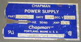 CHAPMAN 80320E POWER SUPPLY 5000 VOLTS W/33" STATIC BAR - SOLD AS IS