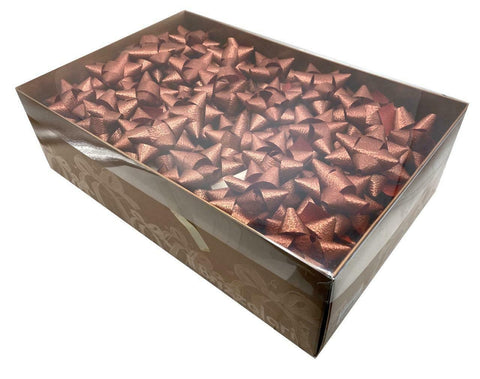 Brizzolari 3-1/2" Burgundy Red Star Gift Bow 3/4" Ribbon 15 Loop 70 Count