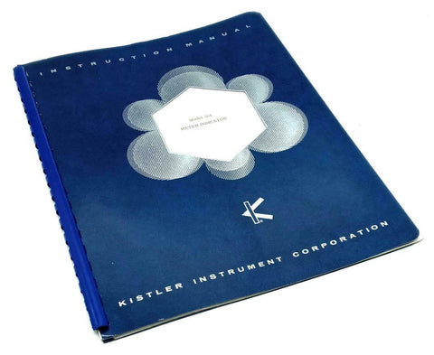 Kistler Model 564 Meter Indicator Instruction Manual