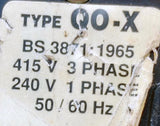 Square D QO306X 3-Pole Circuit Breaker 6A 240/415V 3 PH 50/60HZ