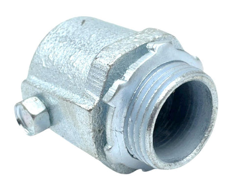 Lot of (4) O-Z/Gedney 28-075 3/4" Rigid Conduit Set-Screw Connector Mall. Iron