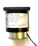 Cramer 635K-AA Hour Meter Timer Gauge 115 V 60 Hz (6 Available)