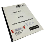 Schaffner NSG 430 Static Discharge Simulator Instruction Manual