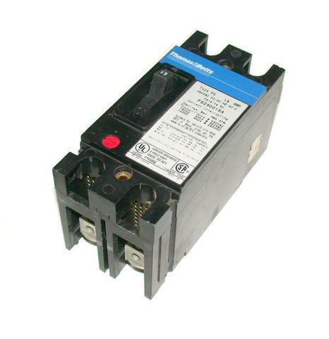 THOMAS & BETTS   FS240015A   2-POLE CIRCUIT BREAKER 15 AMP 480  VAC