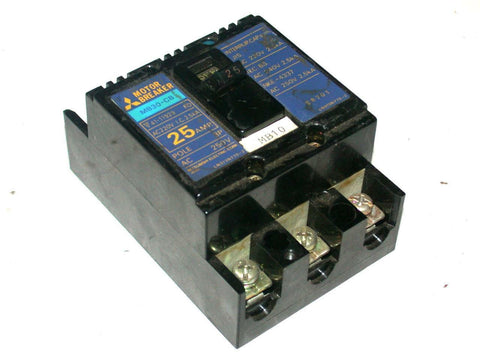 VERY NICE MITSUBISHI 25 AMP 3 POLE 250 V CIRCUIT BREAKER MB30-CB