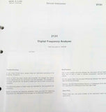 Bruel & Kjaer 2131 Digital Frequency Analyzer Instruction Manual