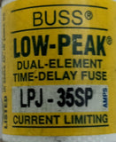 Lot of (3) Bussman Buss LPJ-35SP Low-Peak Dual-Element Time-Delay Fuse 35A 600V