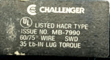 Lot of (2) Challenger A115 1 Pole Circuit Breaker 15A 120240VAC 1 PH Plug In