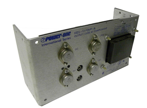 POWER ONE POWER SUPPLY 5 VDC @ 12 A w/ OVPP MODEL HD5-12/OVP-A
