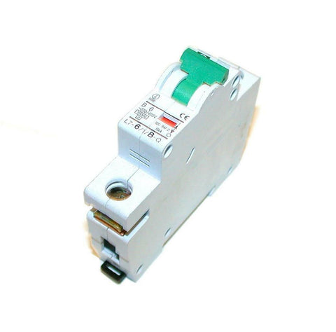 FUJI ELECTRIC 6 AMP SINGLE POLE CIRCUIT BREAKER 400 VAC  MODEL L7-6/1/B-Q