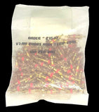 New Bag of 100 Unbranded Short High Temp Brass Valve Stem Cores