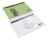 Leica Wild T1600 Universal Electronic Theodolite User Manual & Quick Start Guide