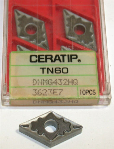 Lot of 5 New Kyocera Ceratip TN60 Indexable Turning Carbide Inserts DNMG432HQ