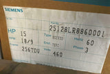 NIB New Siemens  25128LR8860001  RGZFSD 3-Phase AC Motor 15 HP 460 VAC