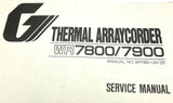 Graphtec WR7800 / WR 7900 Thermal ArrayCorder Service Manual