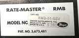 Dwyer RMB-51-SSV Rate-Master Flowmeter Series RMB 20 SCFH 100 PSI