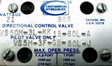 Continental Hydraulics VS50M-3L-KK Directional Control Valve 21W