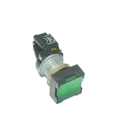 GENERAL ELECTRIC  CR 104 G  GREEN ILLUMINATED  PUSHBUTTON 1 N.O. 1 N.C. CONTACTS