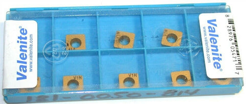 Lot of 10 New Valenite Carbide Tin Coat Inserts SPMW 2.522 V1N
