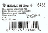 Ideal Tridon 6488 Stainless Steel Hose Clamp 4" to 6" (Box of 10)