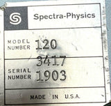 Spectra Physics 120 Helium-Neon Laser - SOLD AS IS