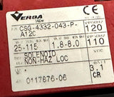 Versa CSG-4332-043-P-A120 4 Way Solenoid Valve 120V w/ BV 5905 Coil