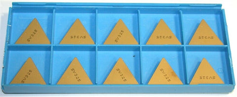 Lot of 10 New Valenite Indexable Tin Coat Carbide Inserts TPG432 SV325