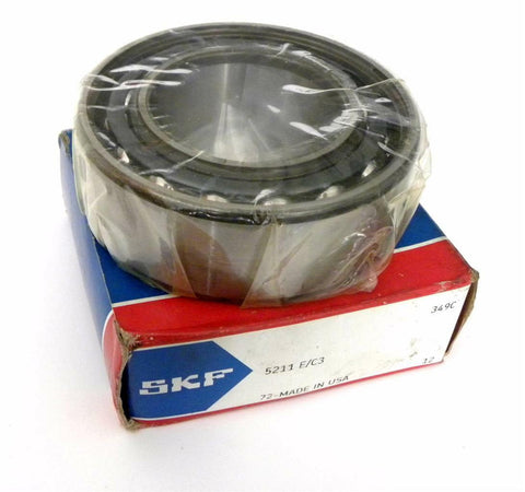 NEW IN BOX SKF BALL BEARING DOUBLE ROW 55MM X 98MM X 33MM MODEL 5211 E/C3