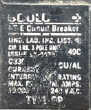 Gould ITE Q330 3-Pole Miniature Circuit Breaker 30A 240VAC 3 Phase Plug in Mount