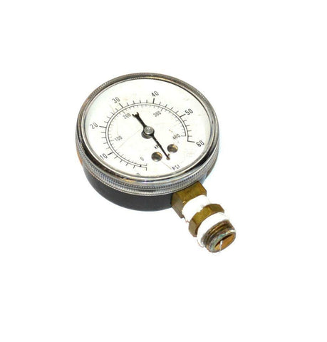 MARSH 0-60 PSI 0-400 KPA PRESSURE GAUGE 1/4" NPT BOTTOM MOUNT