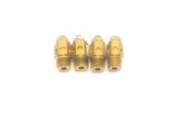 Lot of 4 Brass Unbranded Brass Muffler Silencers 1/4 NPT