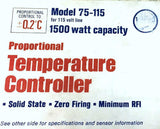 NEW RFL 75-115 PROPORTIONAL TEMPERATURE CONTROLLER 1500 WATTS 115 VAC