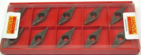 Lot of 10 New Sandvik Indexable Turning Carbide Inserts VBMT 16 04 04-UM 525
