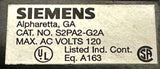 Siemens S2PA2-G2A Illuminated Red Push Button Emergency Stop 120 VAC