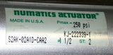 UP TO 5 NEW NUMATICS TIE-ROD AIR CYLINDERS 2" STROKE 1 1/2" BORE S2AK-02A1D-CAA2