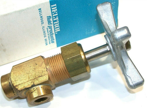 Deltrol Pneu-Trol 1/8" 3000 PSI Brass Angle Needle Valves S102B1 S-102-B1 New