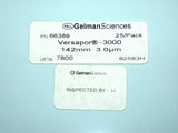 BRAND NEW IN BOX 25CT GELMAN SCIENCES VERSAPOR 3000 MEMBRANE 66389 (QTY:5)